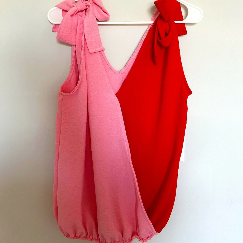 Pink and Red top